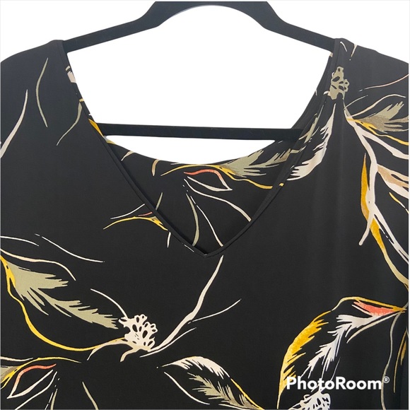 NWT Soma Black Floral Dress Size XL - Picture 6 of 9